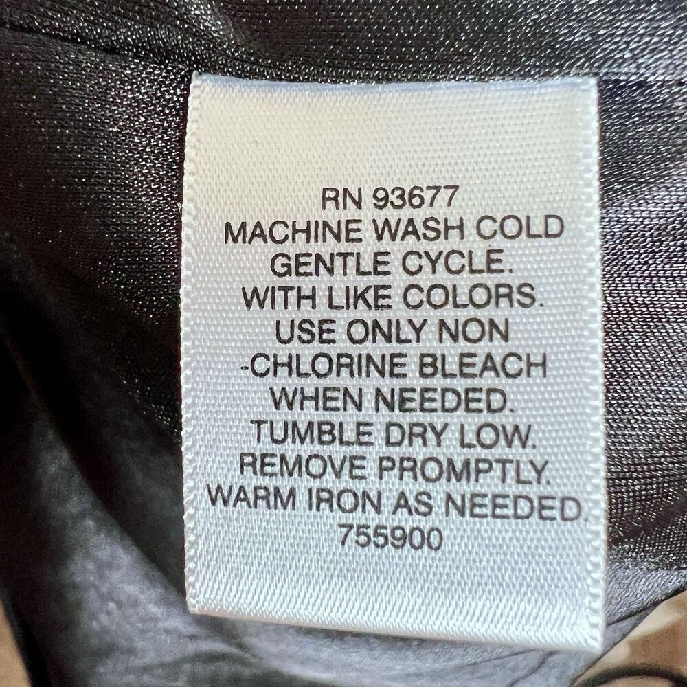 Liz Claiborne Sleeveless Dress Shift Sz 14 Black and White Polka Dot  Back Zip - Picture 8 of 9